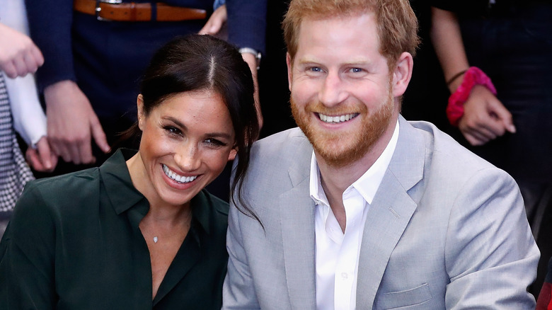 Meghan Markle and Prince Harry laughing