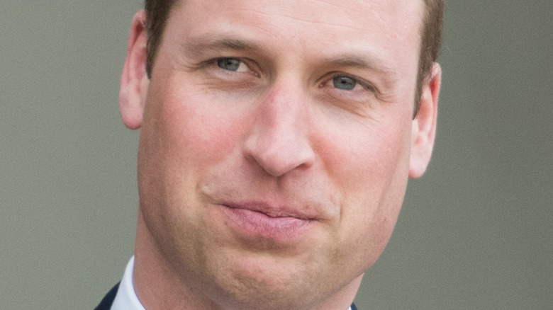 Prince William pursed lips