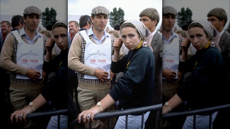 Captain Mark Phillip and Princess Anne in 1982