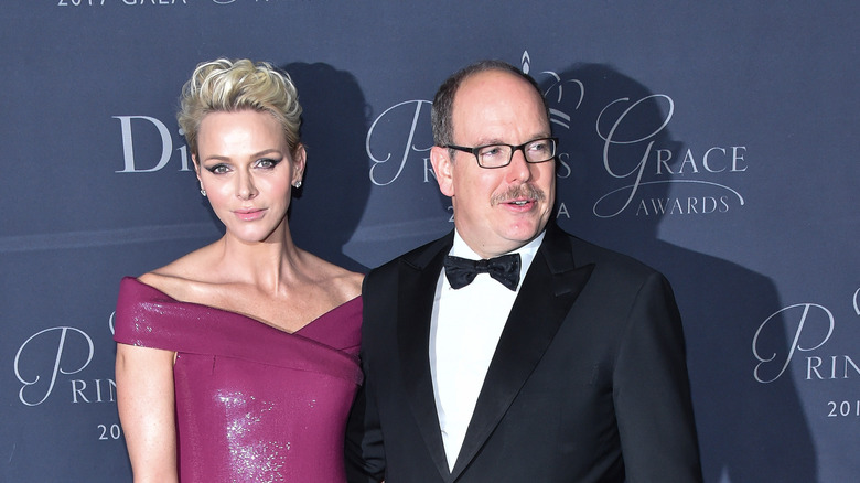  Prince Albert II and Princess Charlene of Monaco at the Princess Grace Awards Gala 2017