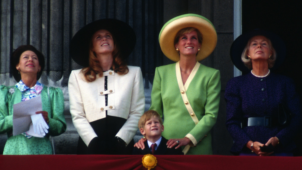 Princess Margaret, Sarah Ferguson, Princess Diana, Prince Harry