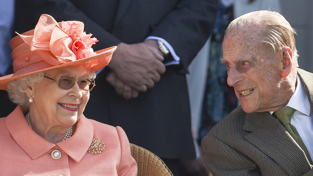 Queen Elizabeth II and Prince Philip, Duke of Edinburgh at Royal Windsor Cup 2018