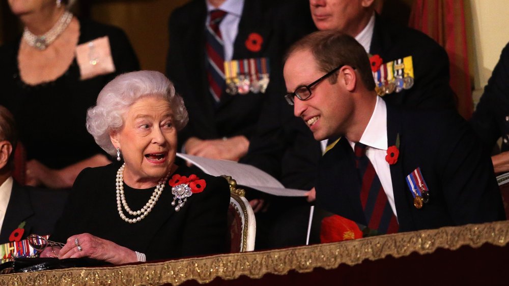 Queen Elizabeth II and Prince William