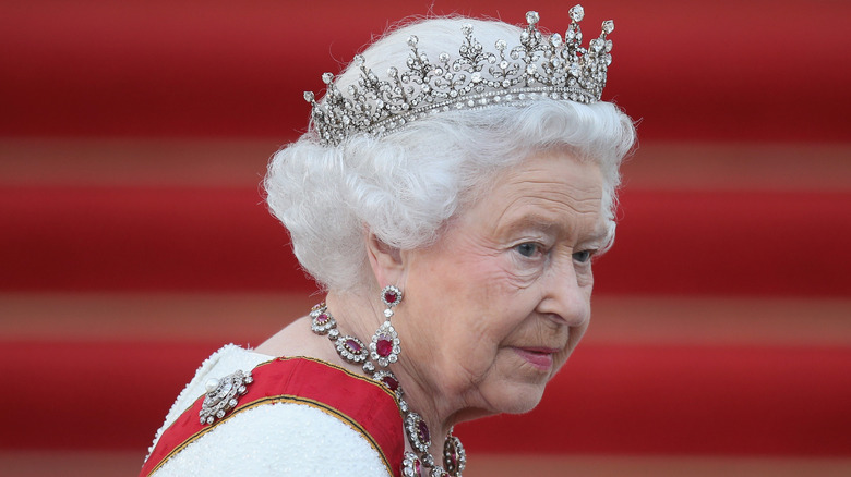 Queen Elizabeth crown serious