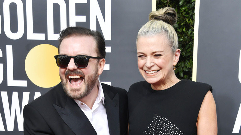 Ricky Gervais and Jane Fallon