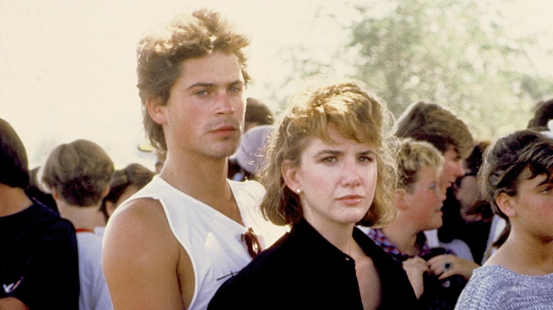 Rob Lowe and Melissa Gilbert in the 1980s