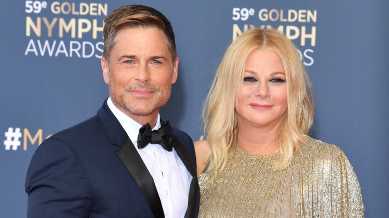 Rob Lowe and his wife Sheryl Berkoff at an event