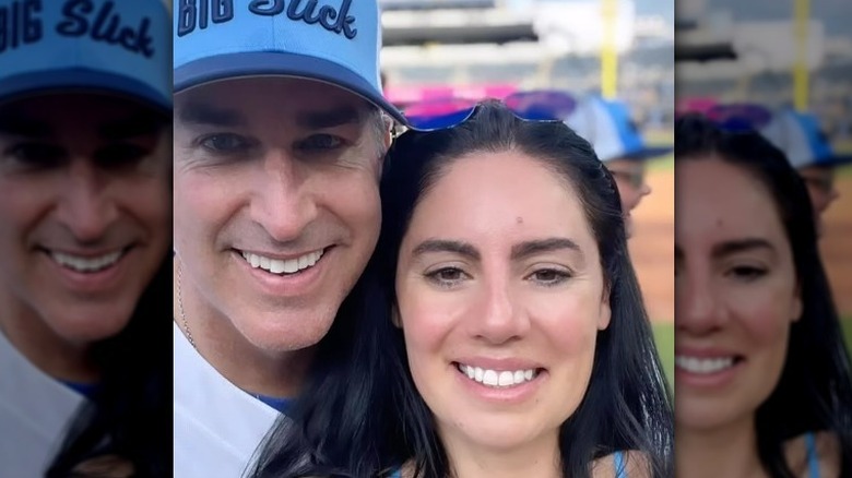 Rob Riggle and his girlfriend posing 