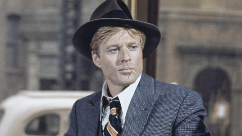Robert Redford wearing a fedora in the 1970s