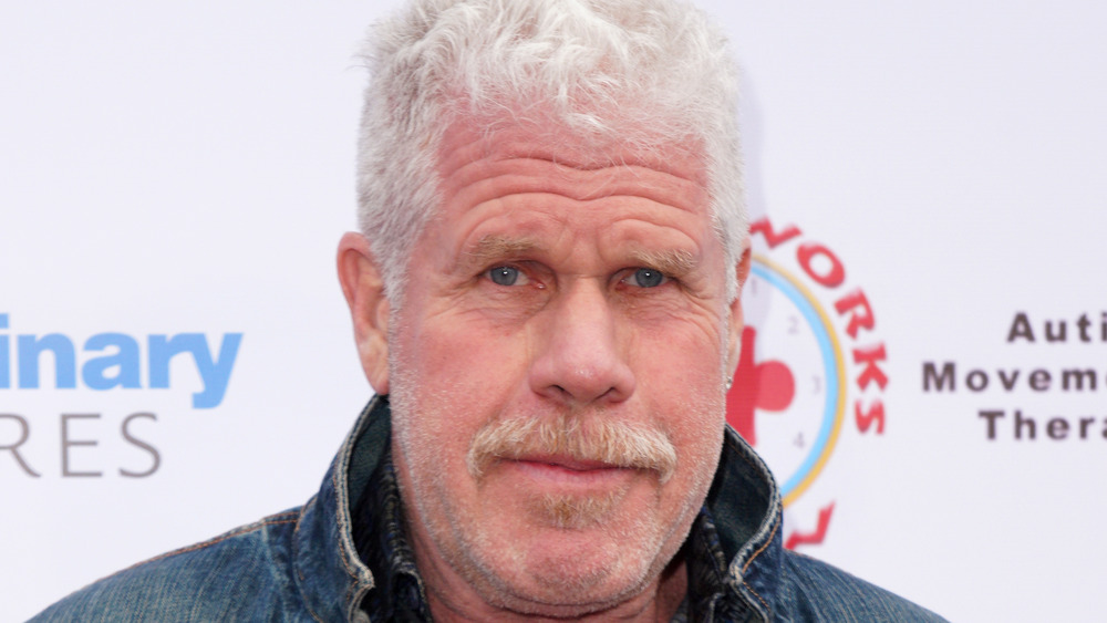 Ron Perlman posing on the red carpet