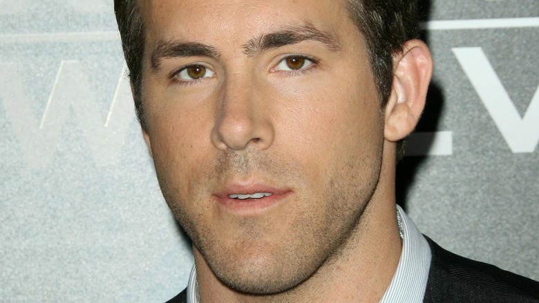 Ryan Reynolds with a serious expression
