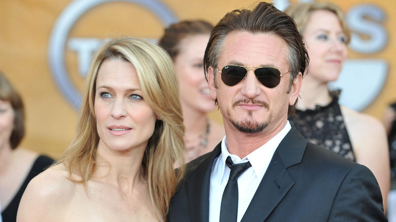 Robin Wright and Sean Penn on red carpet