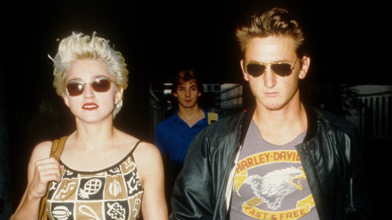 Madonna and Sean Penn at an event 