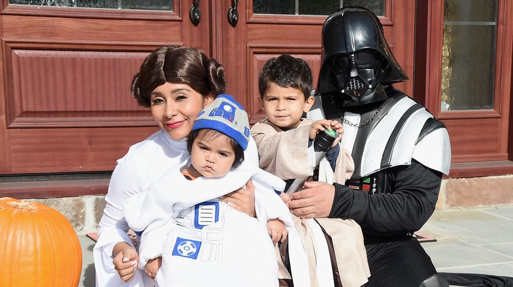 The Polizzi-Lavalle family on Halloween in 2015