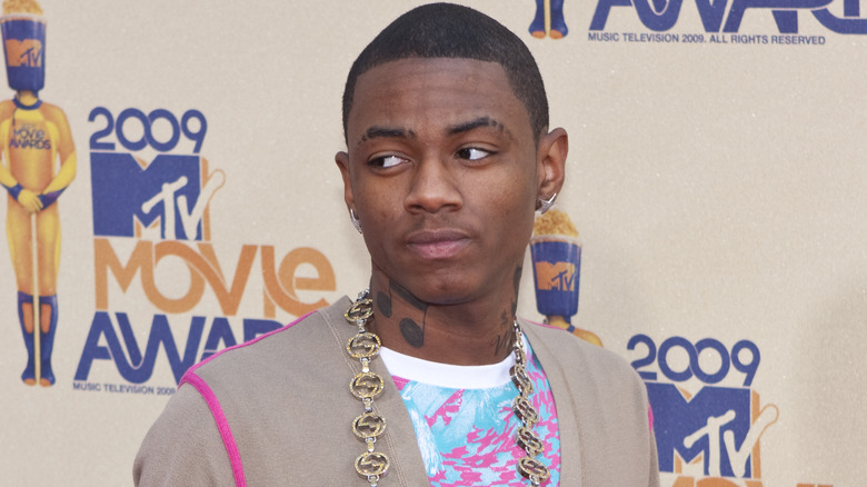 Soulja Boy posing