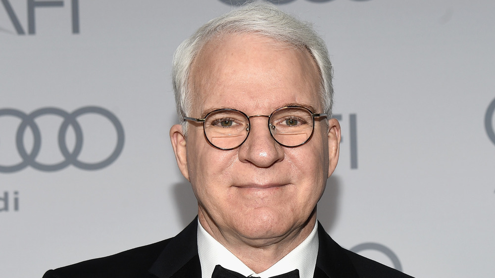 Steve Martin wearing glasses