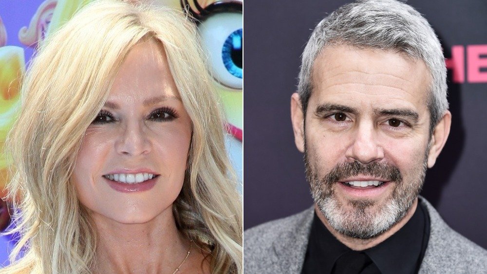Tamra Judge and Andy Cohen 