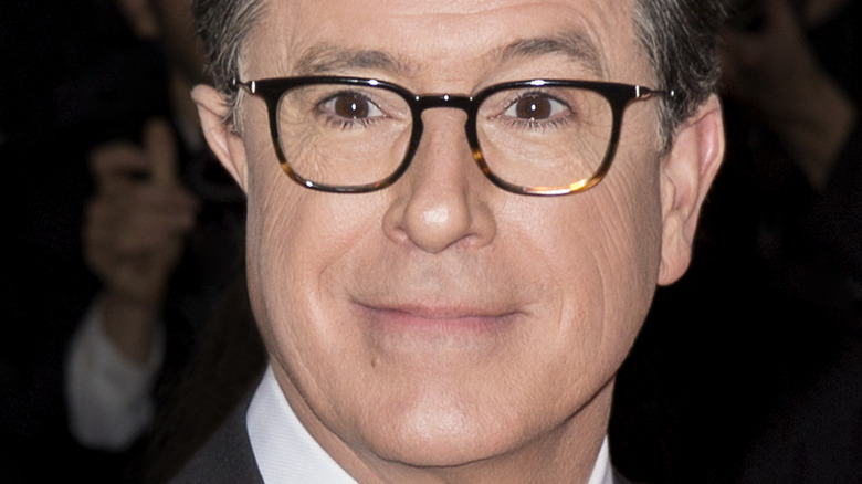 Stephen Colbert on the red carpet