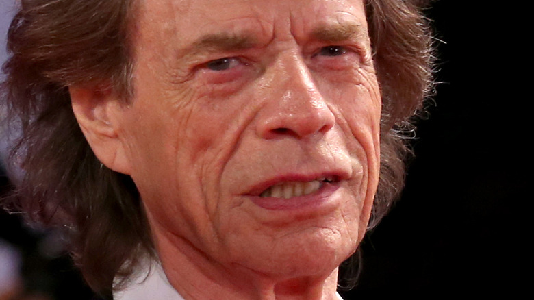 Mick Jagger with serious expression