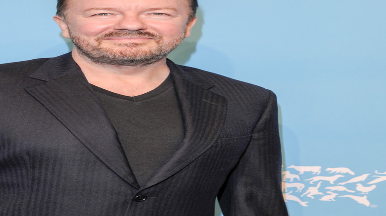 Ricky Gervais smiling