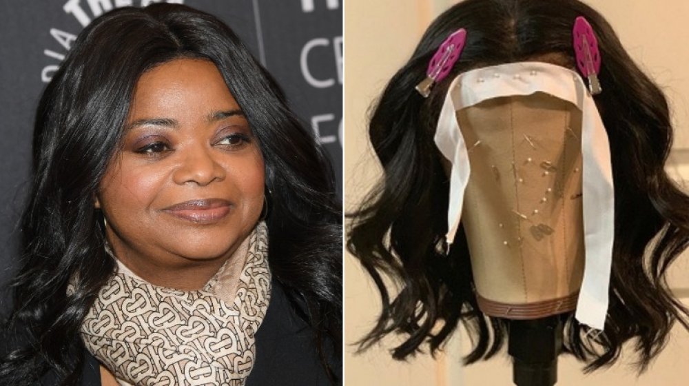 Octavia Spencer and her wig