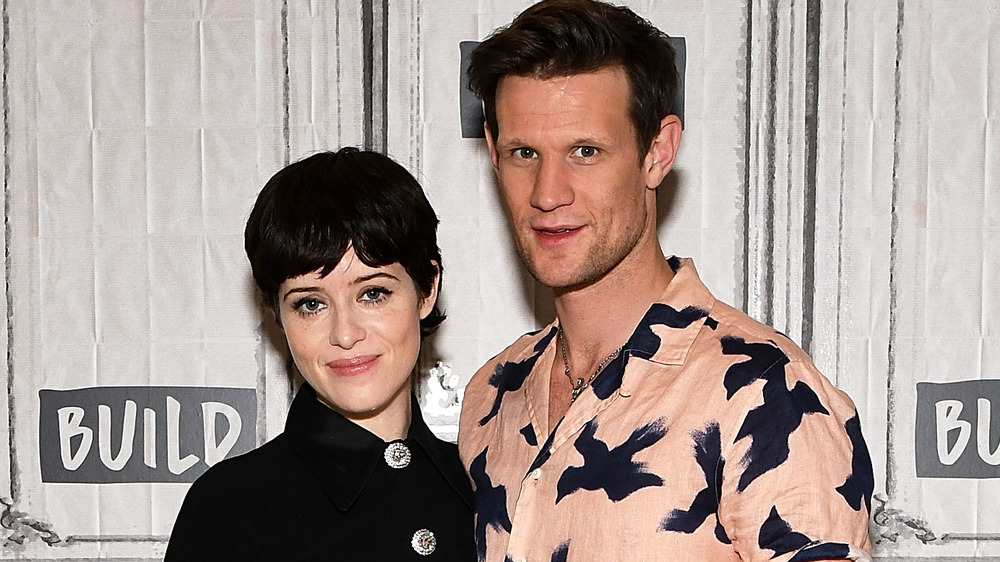 Claire Foy & Matt Smith posing