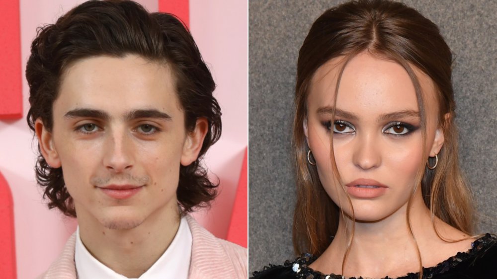 Lily-Rose Depp and Timothée Chalamet