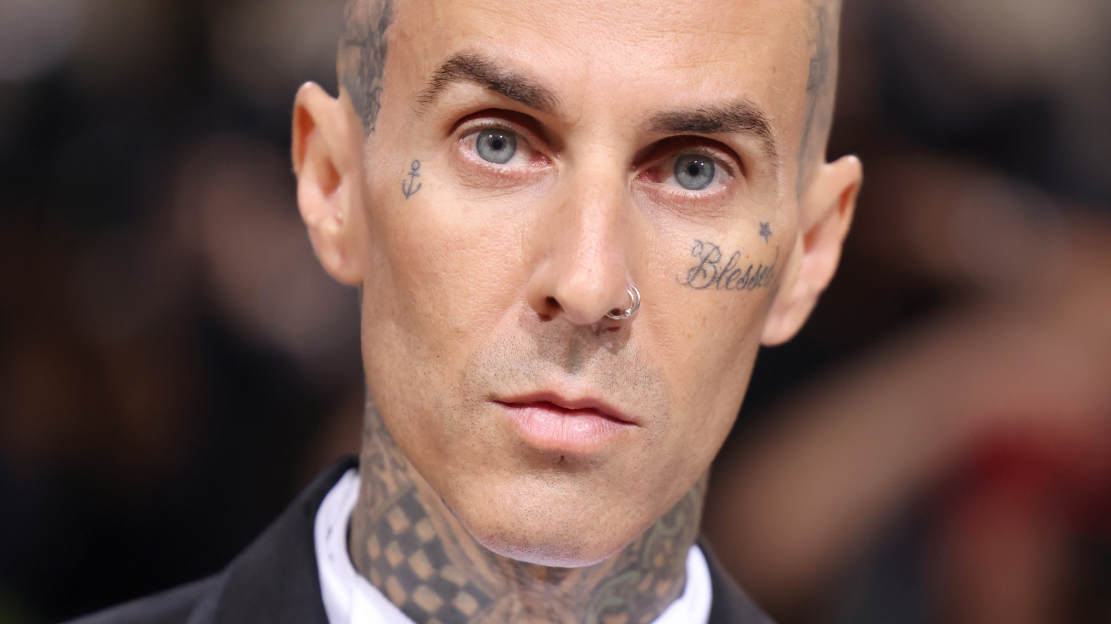 Travis Barker Posts Photo of Eyes Tattoo On Upper Thigh