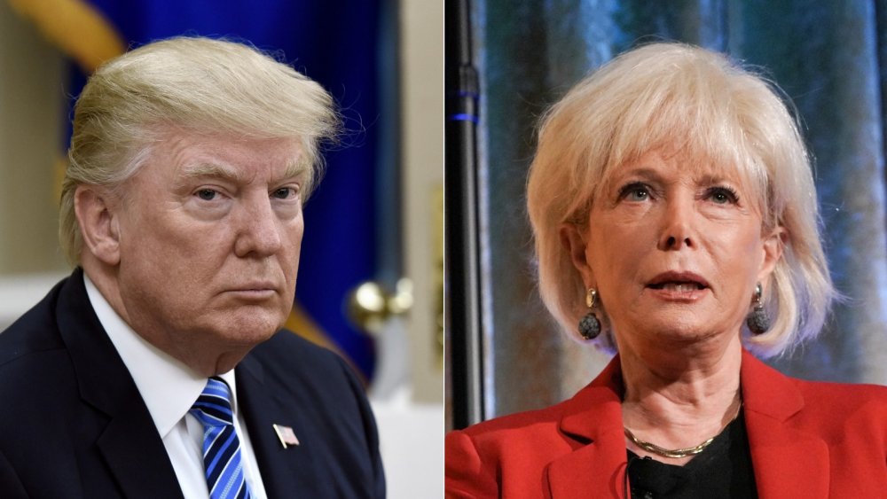 Donald Trump and Lesley Stahl 