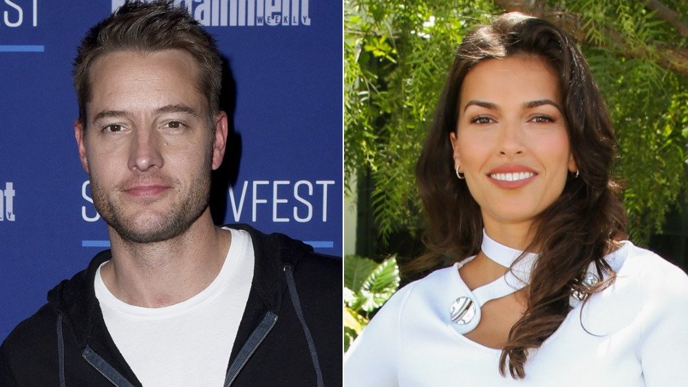 Justin Hartley, Sofia Pernas split image