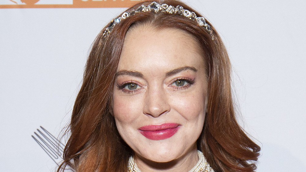 Lindsay Lohan at a New York Gala 