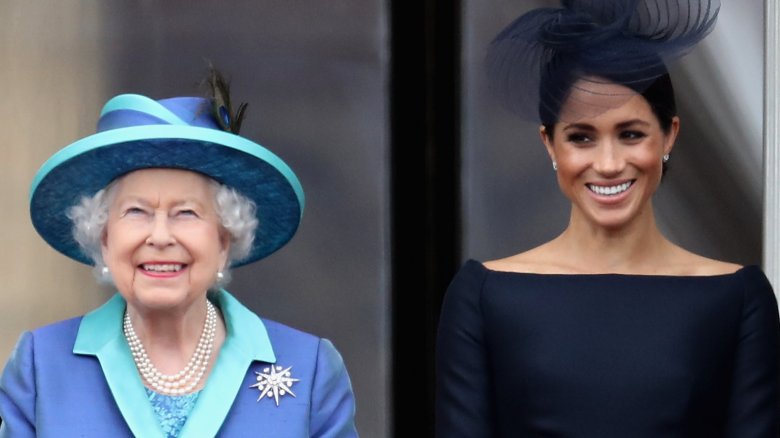 Queen Elizabeth and Meghan Markle