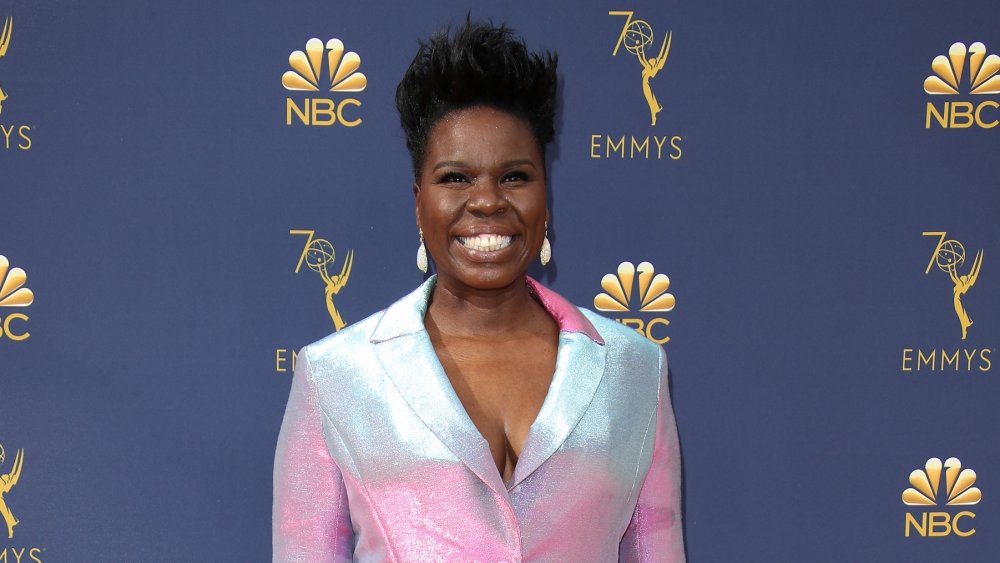 Leslie Jones smiling on the red carpet