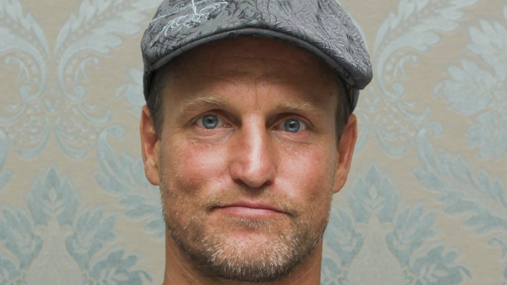 Woody Harrelson looking at camera