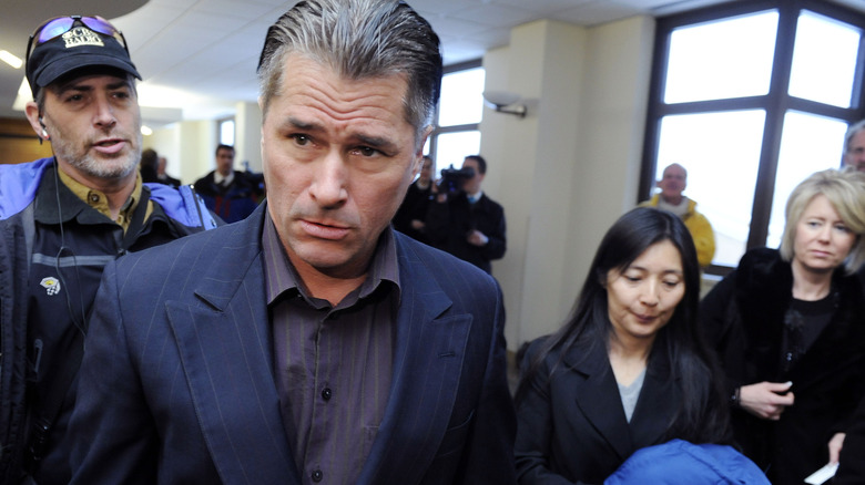Richard Heene and Mayumi Heene leaving the court room