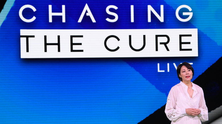 Ann Curry speaking at Chasing the Cure live event in 2019