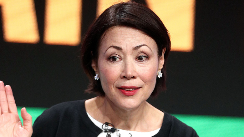 Ann Curry speaking on stage