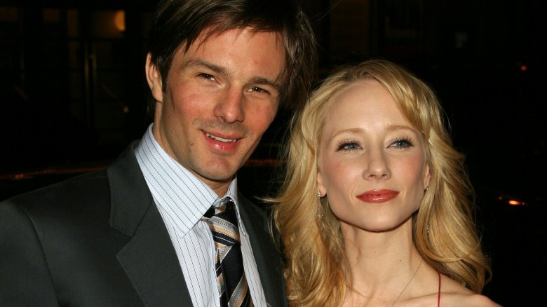 Anne Heche and Coley Laffoon at event