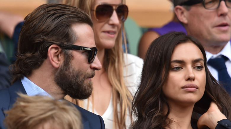Bradley Cooper and Irina Shayk at Wimbledon in July 2016