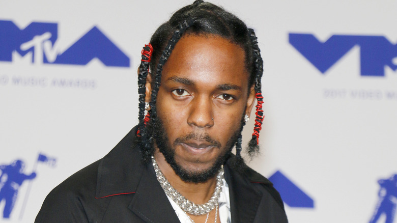 Kendrick Lamar with braids