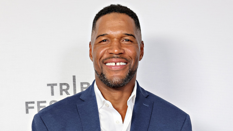 Michael Strahan smiling
