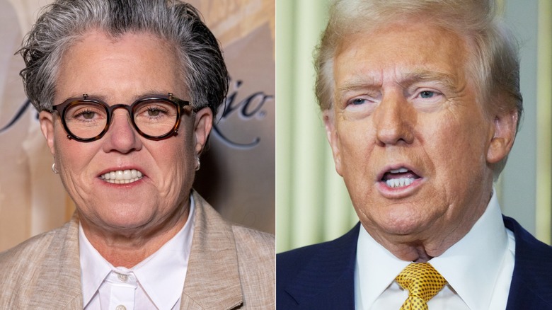 Rose O'Donnell Donald Trump split image