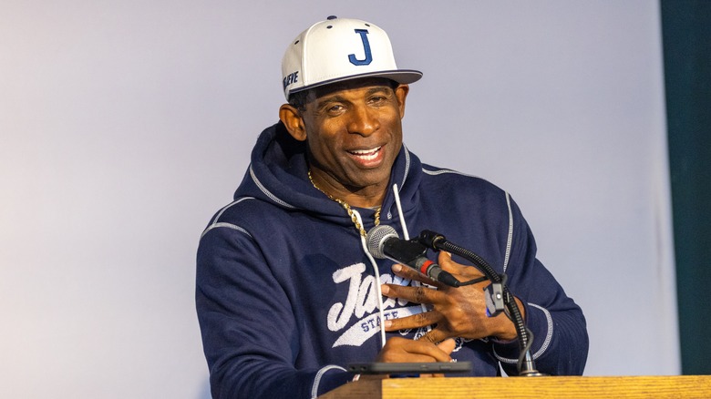 Deion Sanders speaking