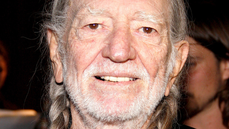 Willie Nelson smiling