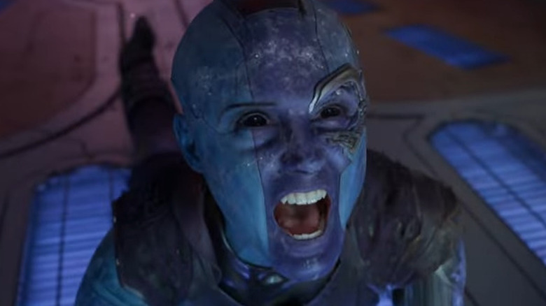 Nebula fighting and screaming
