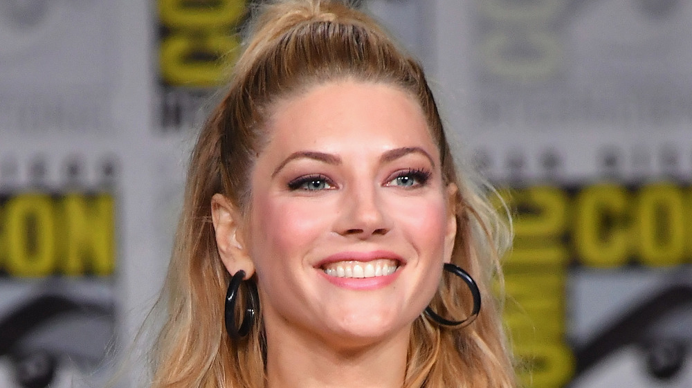 Katheryn Winnick smiling at Comic-Con