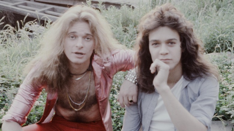 David Lee Roth and Eddie Van Halen posing