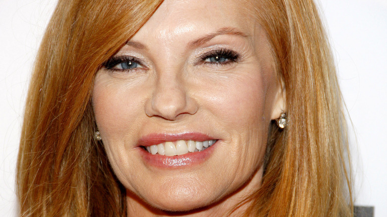 Marg Helgenberger diamond earrings