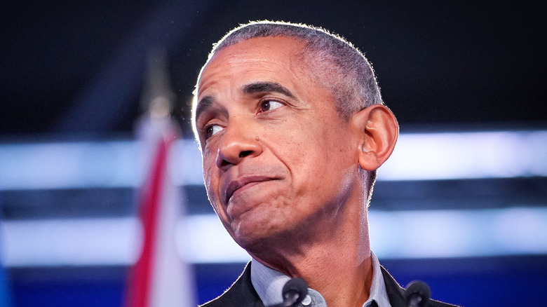 Barack Obama in Glasgow in 2021