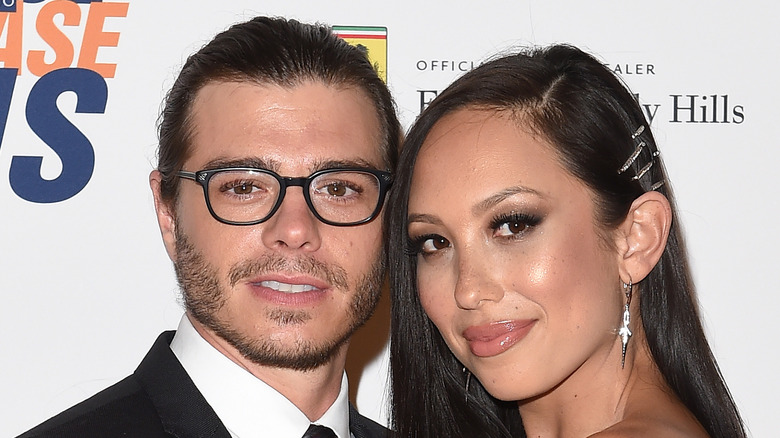 Cheryl Burke and Matthew Lawrence pose